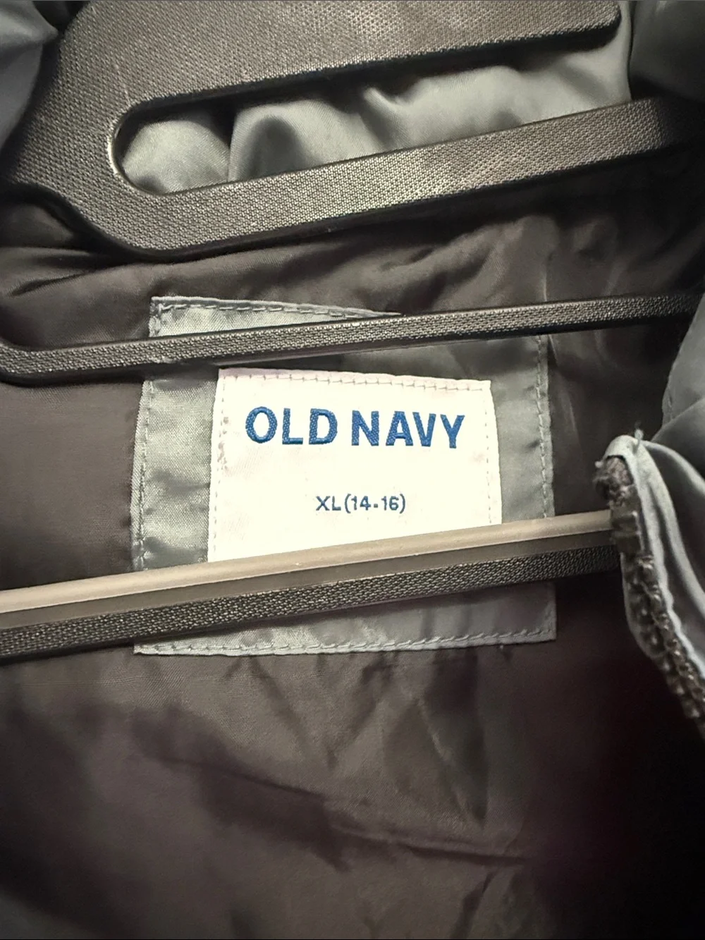 Old Navy Gray Puffer Vest Kids XL
